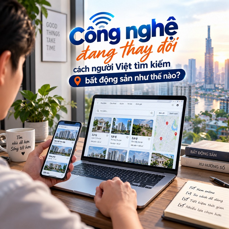 Công nghệ đang thay đổi cách người Việt tìm kiếm bất động sản như thế nào?