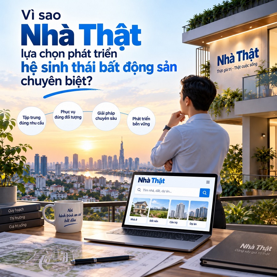 Vì sao Nhà Thật lựa chọn phát triển hệ sinh thái bất động sản chuyên biệt?