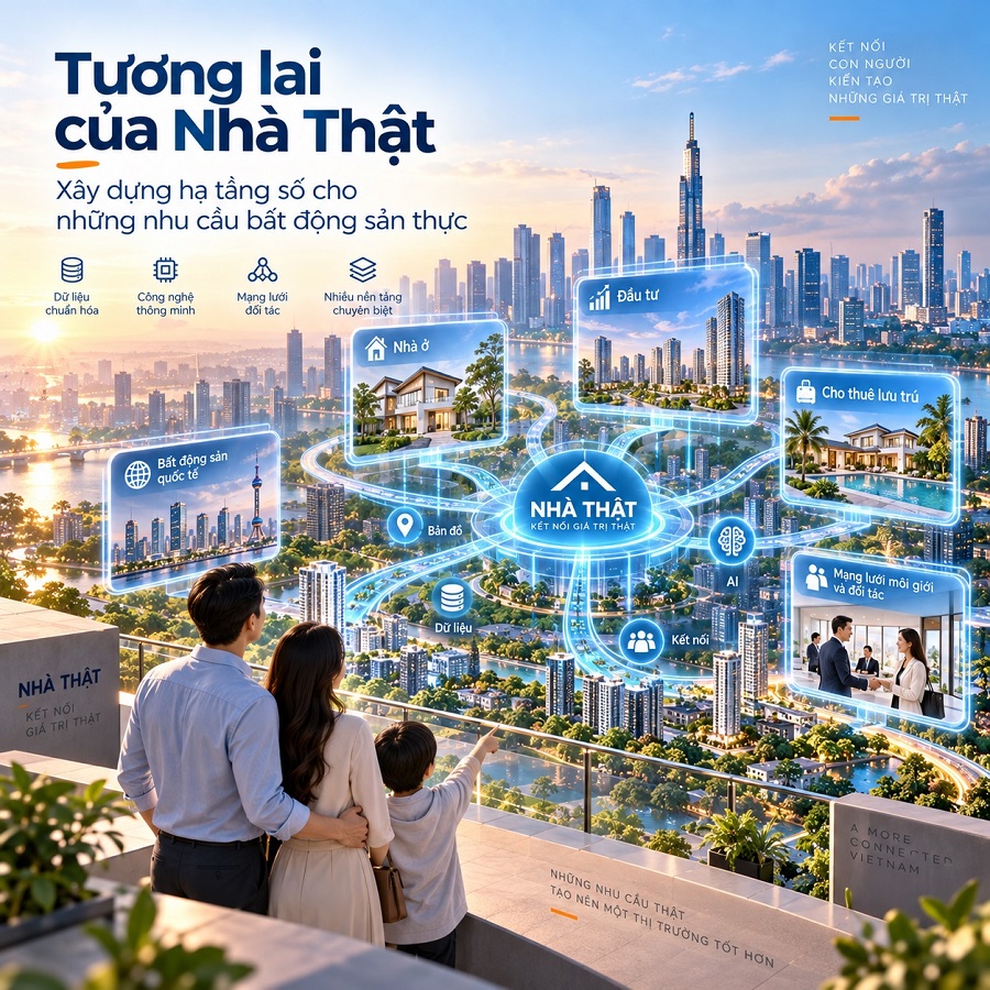 Tương lai của Nhà Thật: Xây dựng hạ tầng số cho những nhu cầu bất động sản thực